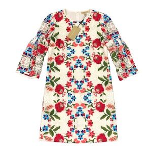 Burberry Women's Carrie Lace Floral Mini Dress Size 4 NWT